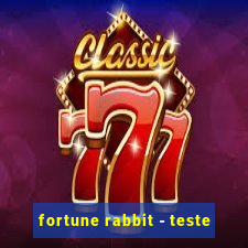 fortune rabbit - teste