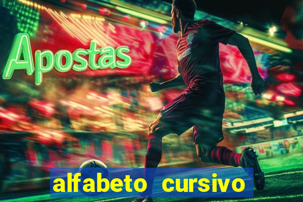 alfabeto cursivo pontilhado para imprimir pdf