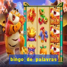 bingo de palavras cha de bebe